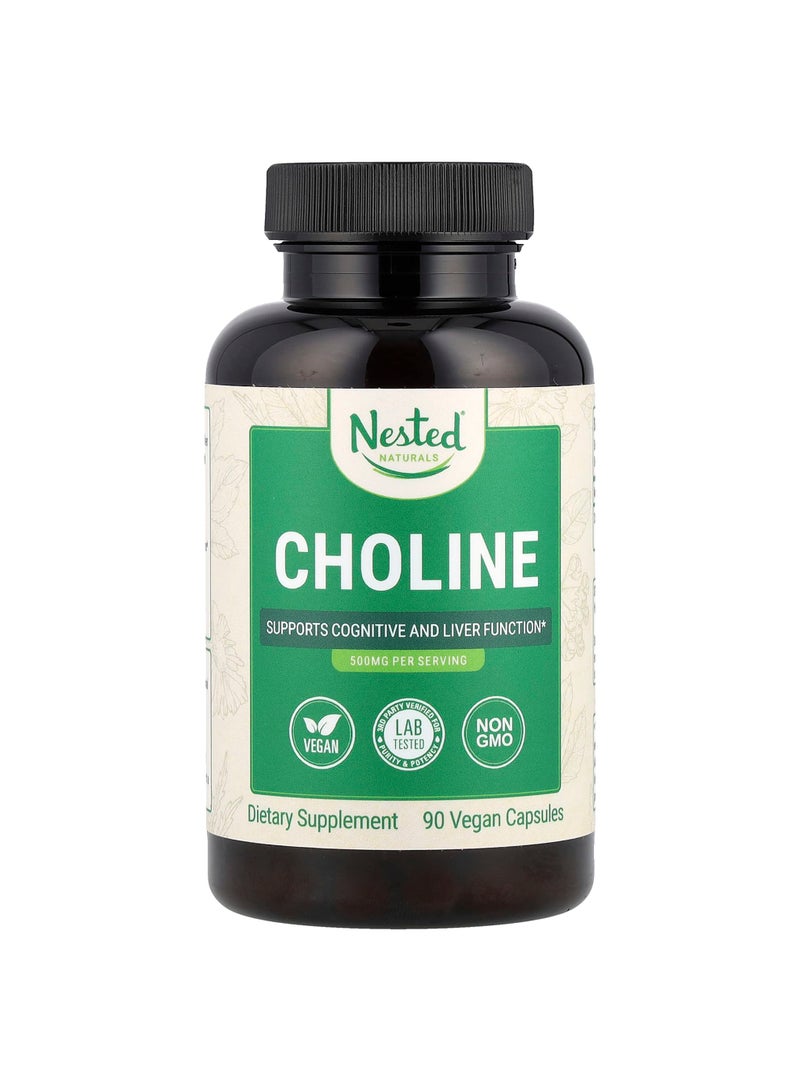 Choline, 90 Vegan Capsules (250 mg per Capsule)